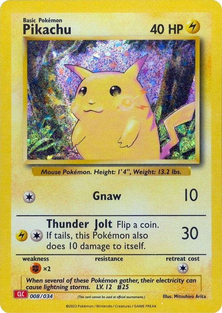 Pikachu — Trading Card Game Classic 8 Pokémon card