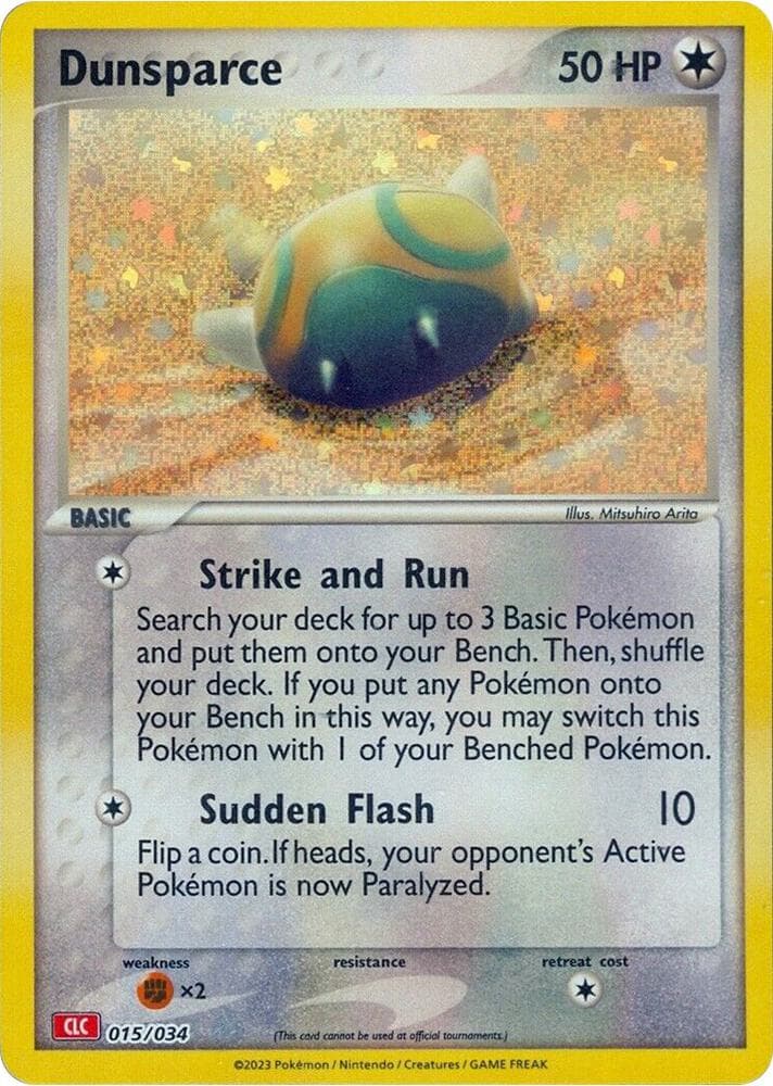 Dunsparce — Trading Card Game Classic 15 Pokémon card