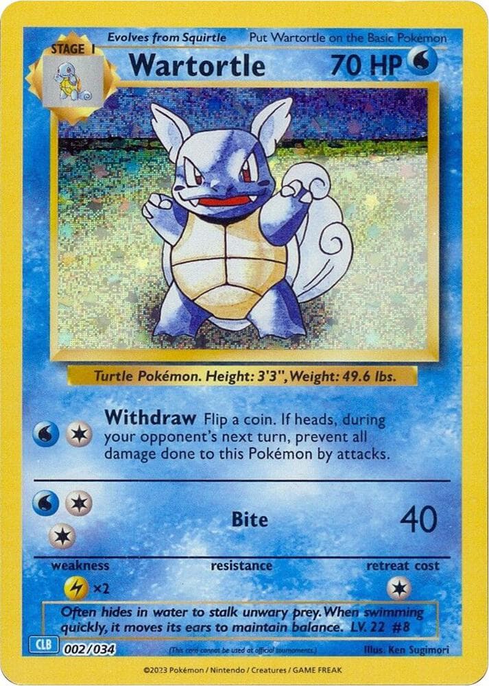 Wartortle — Trading Card Game Classic 2 Pokémon card