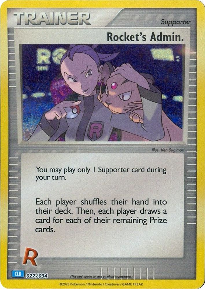 Rocket's Admin. (CLB) — Trading Card Game Classic 27 Pokémon card