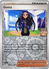 Geeta - 188/197 (Regional Championships) [Staff] — League & Championship Cards 188 Pokémon card