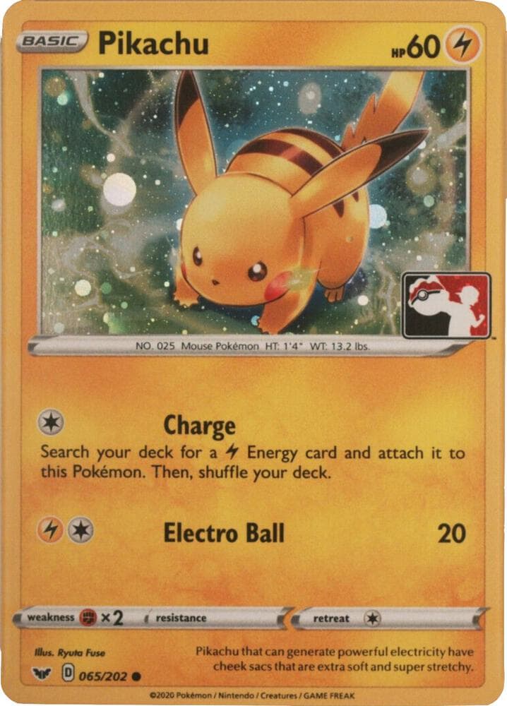 Pikachu - 065/202 (Cosmos Holo) — League & Championship Cards 65 Pokémon card