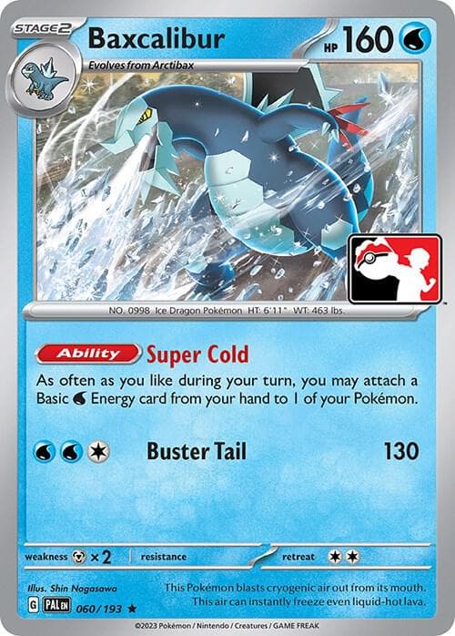 Baxcalibur — Prize Pack Series Cards 60 Pokémon card