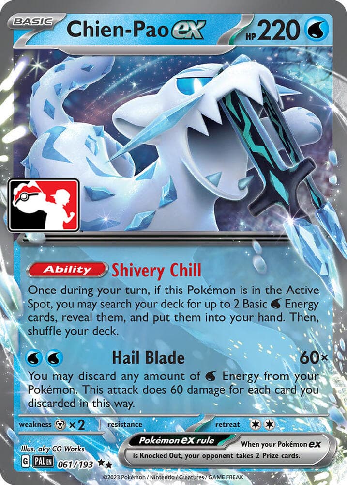 Chien-Pao ex — Prize Pack Series Cards 61 Pokémon card