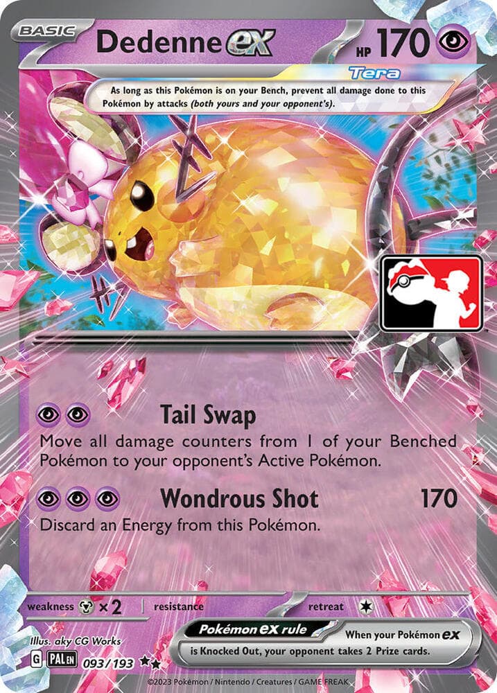 Dedenne ex — Prize Pack Series Cards 93 Pokémon card