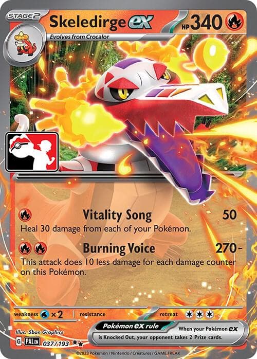 Skeledirge ex — Prize Pack Series Cards 37 Pokémon card