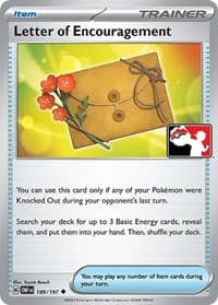 Letter of Encouragement — Prize Pack Series Cards 189