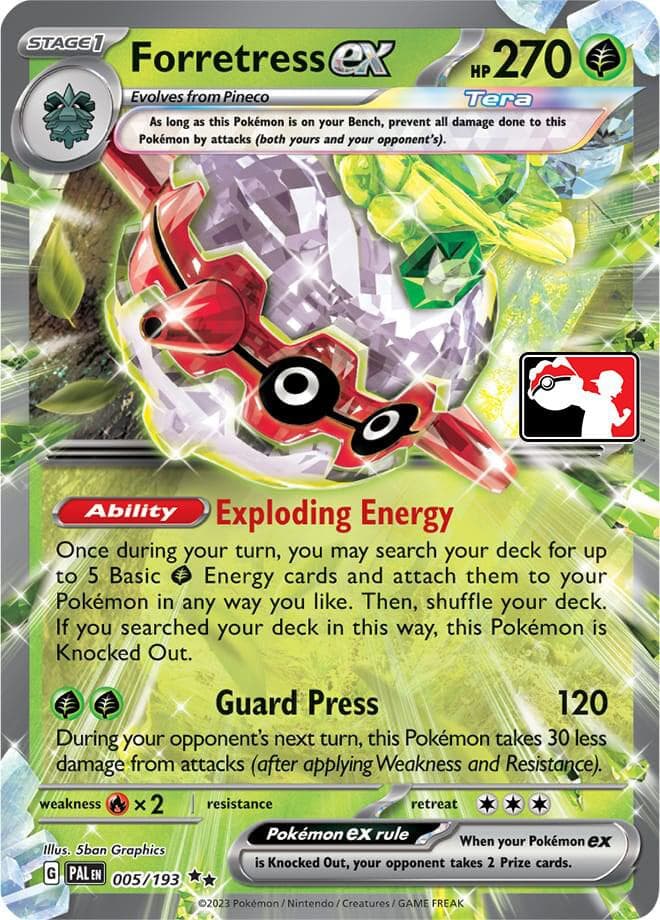 Forretress ex — Prize Pack Series Cards 5 Pokémon card