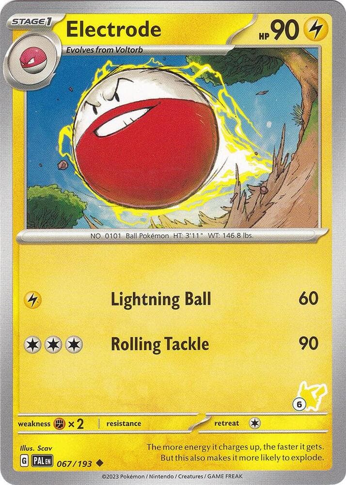 Electrode - Pikachu 6 — Battle Academy 2024 67 Pokémon card