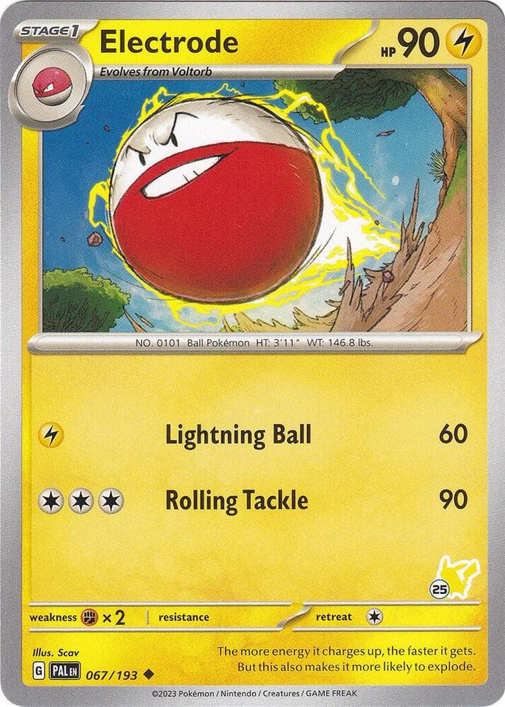 Electrode - Pikachu 25 — Battle Academy 2024 67 Pokémon card