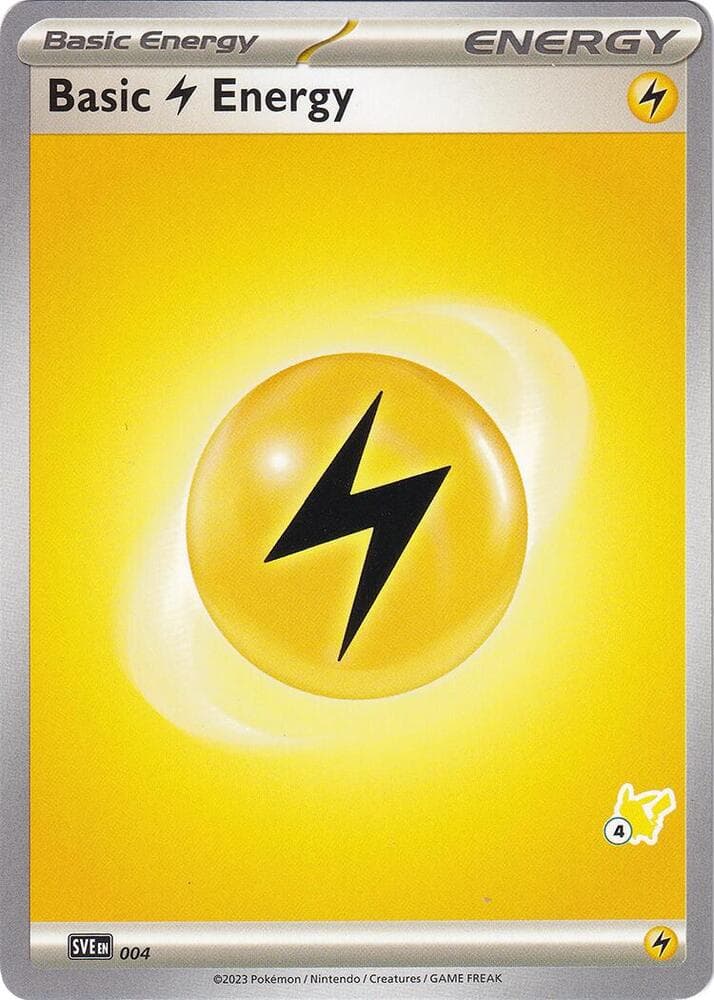Basic Lightning Energy - Pikachu 4 — Battle Academy 2024 4 Pokémon card