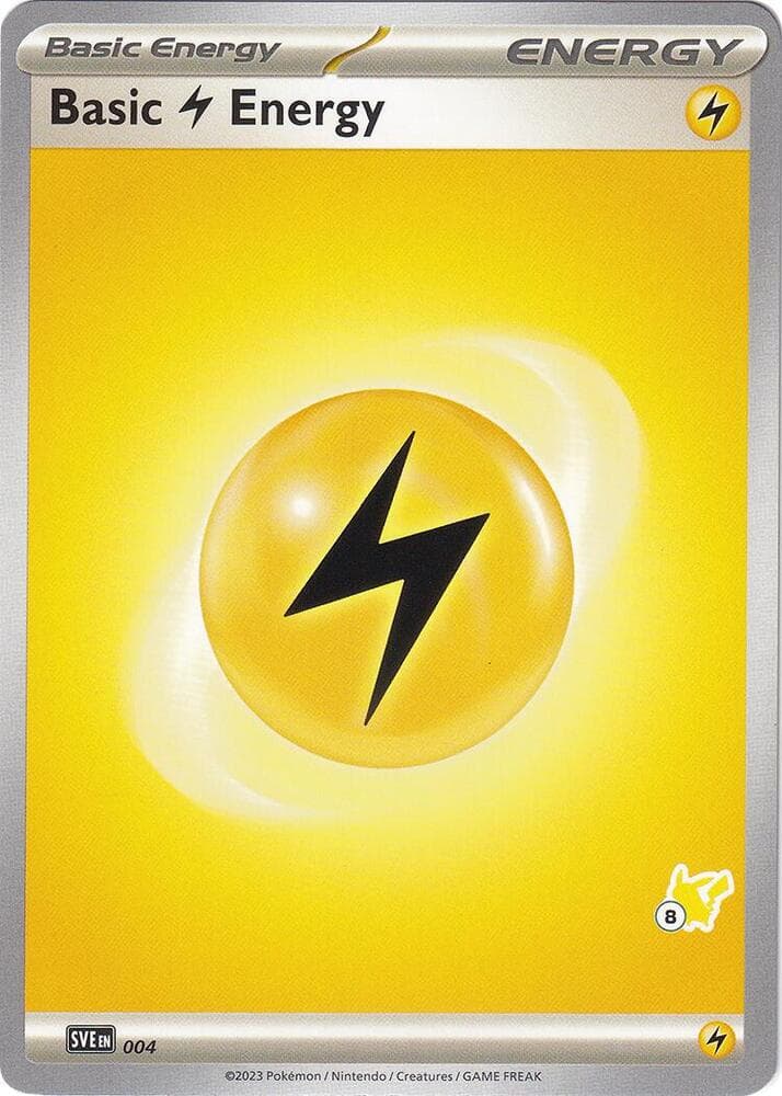 Basic Lightning Energy - Pikachu 8 — Battle Academy 2024 4 Pokémon card