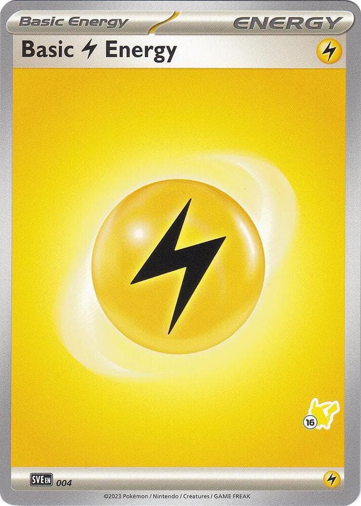 Basic Lightning Energy - Pikachu 16 — Battle Academy 2024 4 Pokémon card