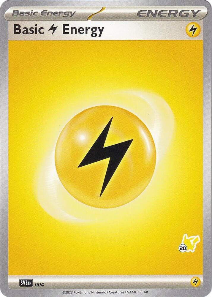 Basic Lightning Energy - Pikachu 20 — Battle Academy 2024 4 Pokémon card