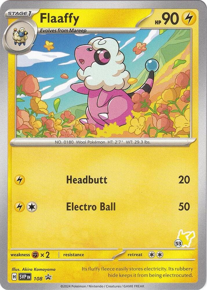 Flaaffy - Pikachu 53 — Battle Academy 2024 108 Pokémon card