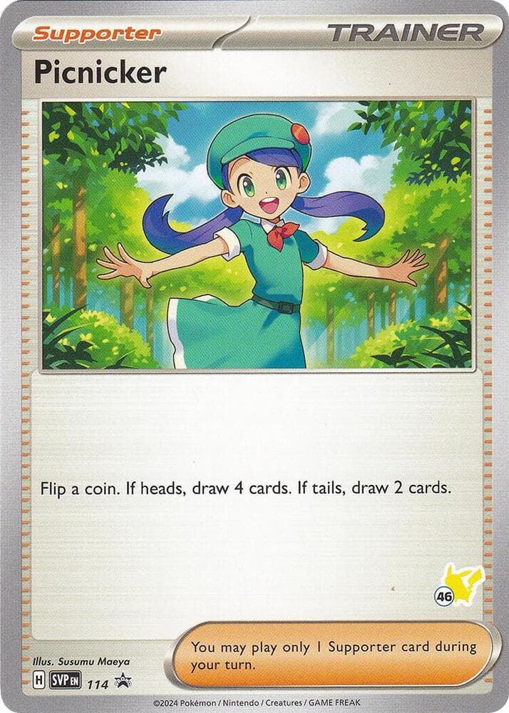 Picnicker - Pikachu 46 — Battle Academy 2024 114 Pokémon card
