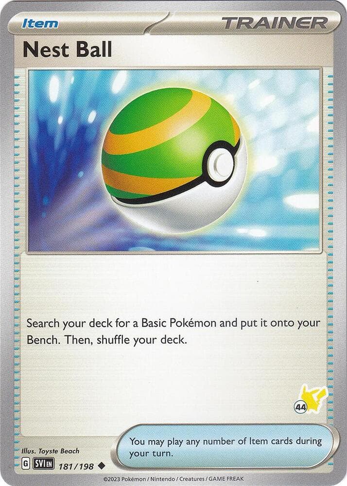 Nest Ball - Pikachu 44 — Battle Academy 2024 181 Pokémon card
