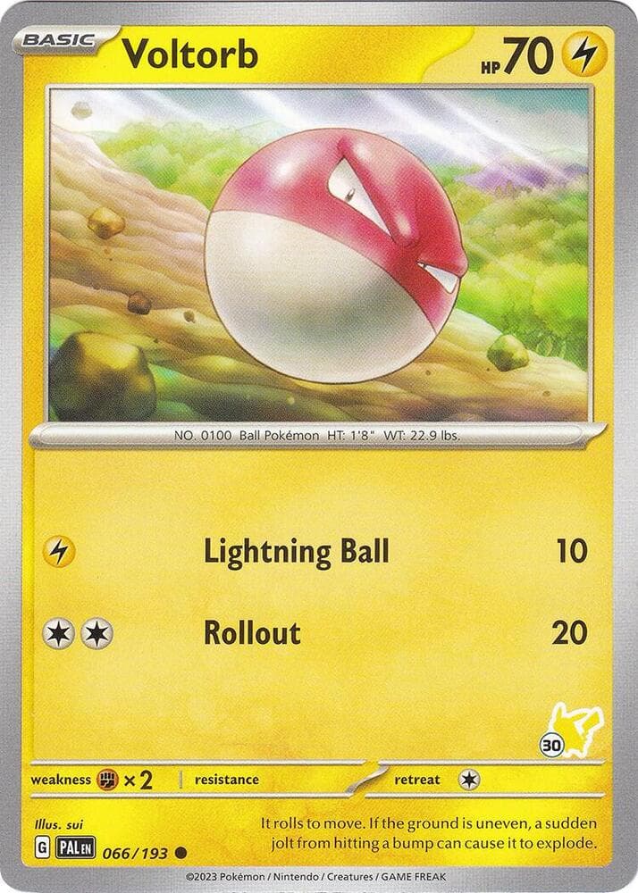 Voltorb - Pikachu 30 — Battle Academy 2024 66 Pokémon card
