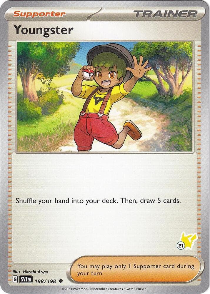 Youngster - Pikachu 21 — Battle Academy 2024 198 Pokémon card