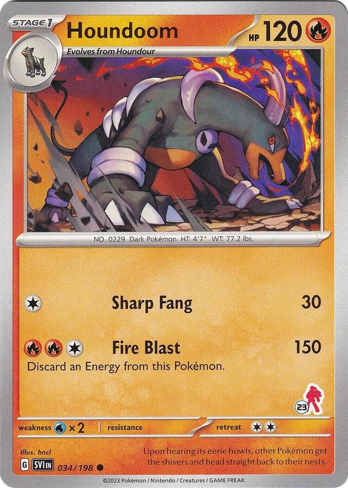 Houndoom - Armarouge 23 — Battle Academy 2024 34 Pokémon card