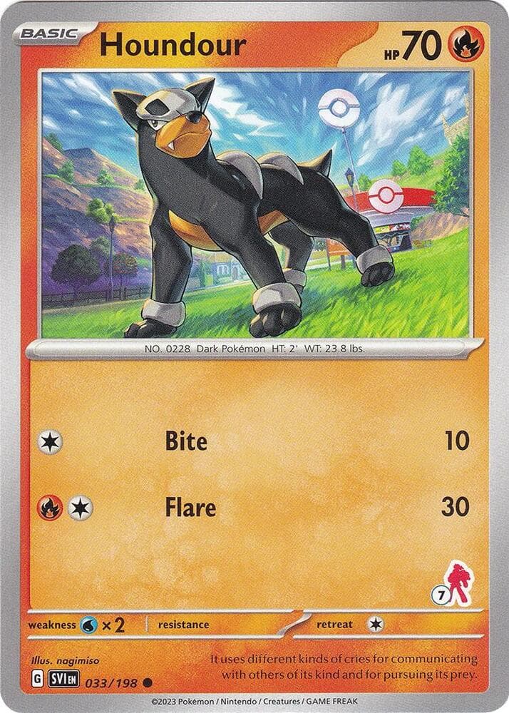 Houndour - Armarouge 7 — Battle Academy 2024 33 Pokémon card