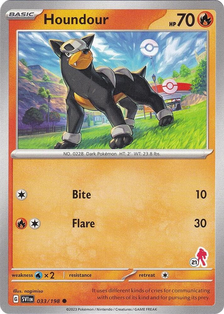 Houndour - Armarouge 21 — Battle Academy 2024 33 Pokémon card