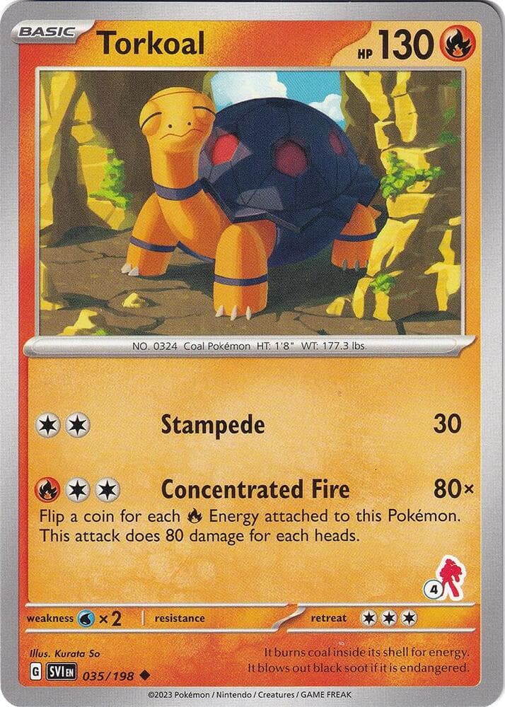 Torkoal - Armarouge 4 — Battle Academy 2024 35 Pokémon card