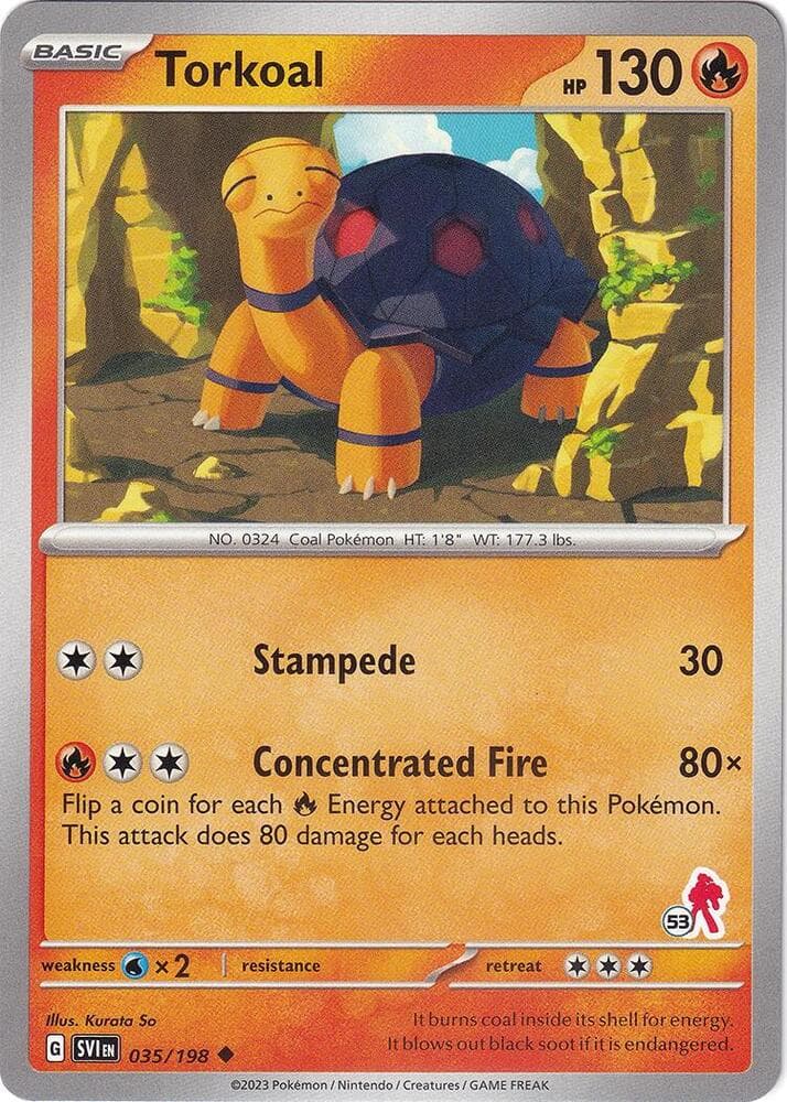 Torkoal - Armarouge 53 — Battle Academy 2024 35 Pokémon card