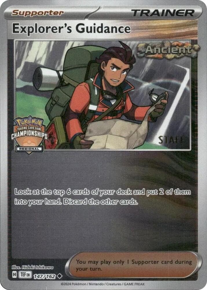 Explorer's Guidance - 147/162 (Regional Championships) [Staff] — League & Championship Cards 147 Pokémon card
