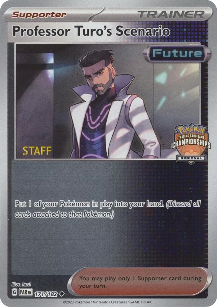 Professor Turo's Scenario - 171/182 (Regional Championships) [Staff] — League & Championship Cards 177 Pokémon card