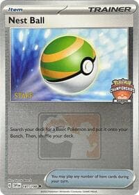 Nest Ball - 181/198 (Europe Championships) [Staff] — League & Championship Cards 181 Pokémon card