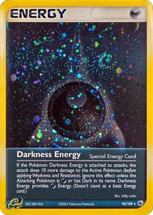 Darkness Energy (Special) - 93/109 (Cosmos Holo) — League & Championship Cards 93 Pokémon card