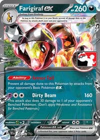 Farigiraf ex — Prize Pack Series Cards 108 Pokémon card