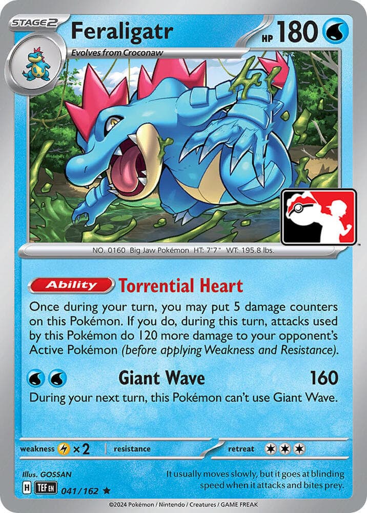 Feraligatr — Prize Pack Series Cards 41 Pokémon card