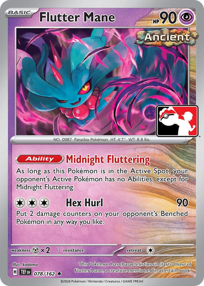 Flutter Mane — Prize Pack Series Cards 78 Pokémon card