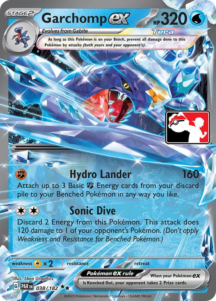 Garchomp ex — Prize Pack Series Cards 38 Pokémon card