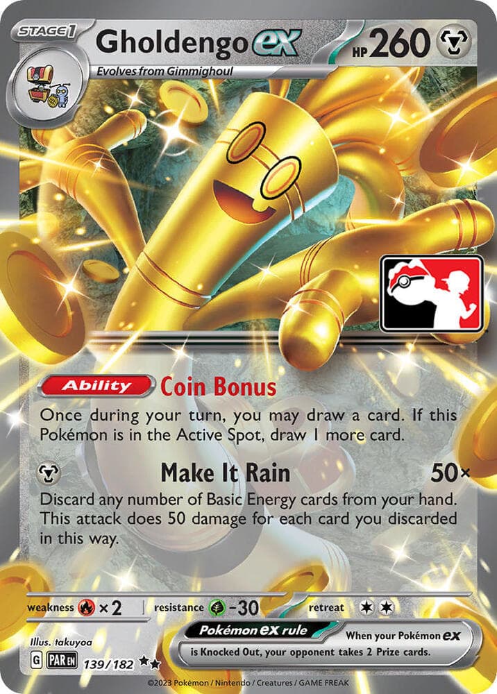 Gholdengo ex — Prize Pack Series Cards 139 Pokémon card