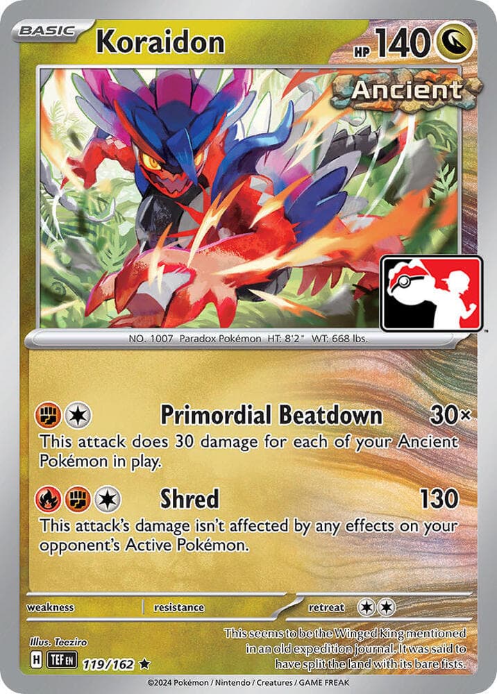 Koraidon — Prize Pack Series Cards 119 Pokémon card
