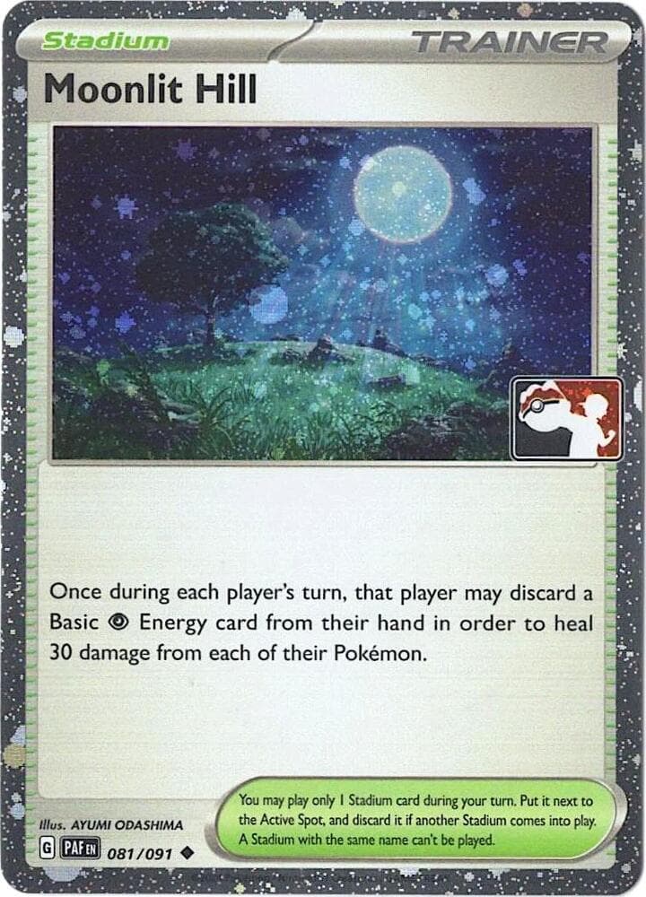 Moonlit Hill - 081/091 (Cosmos Holo) — Prize Pack Series Cards 81 Pokémon card