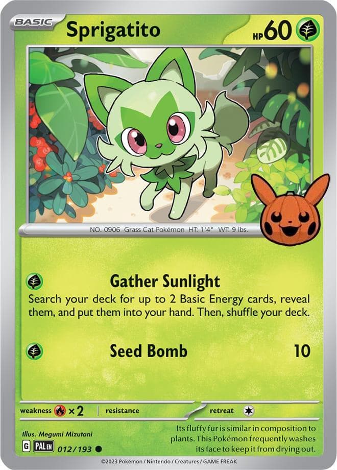 Sprigatito — Trick or Trade BOOster Bundle 2024 12 Pokémon card