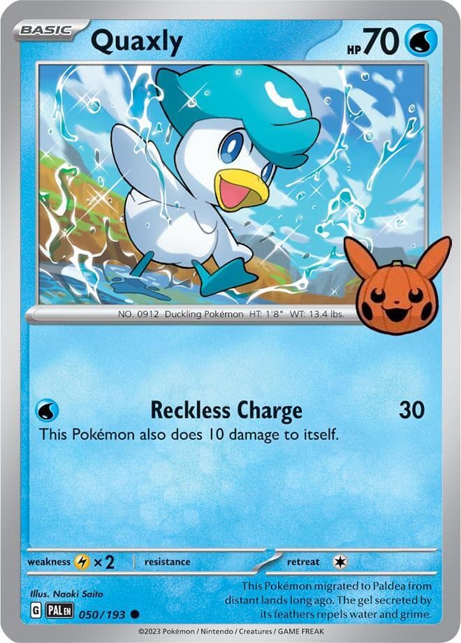 Quaxly — Trick or Trade BOOster Bundle 2024 50 Pokémon card