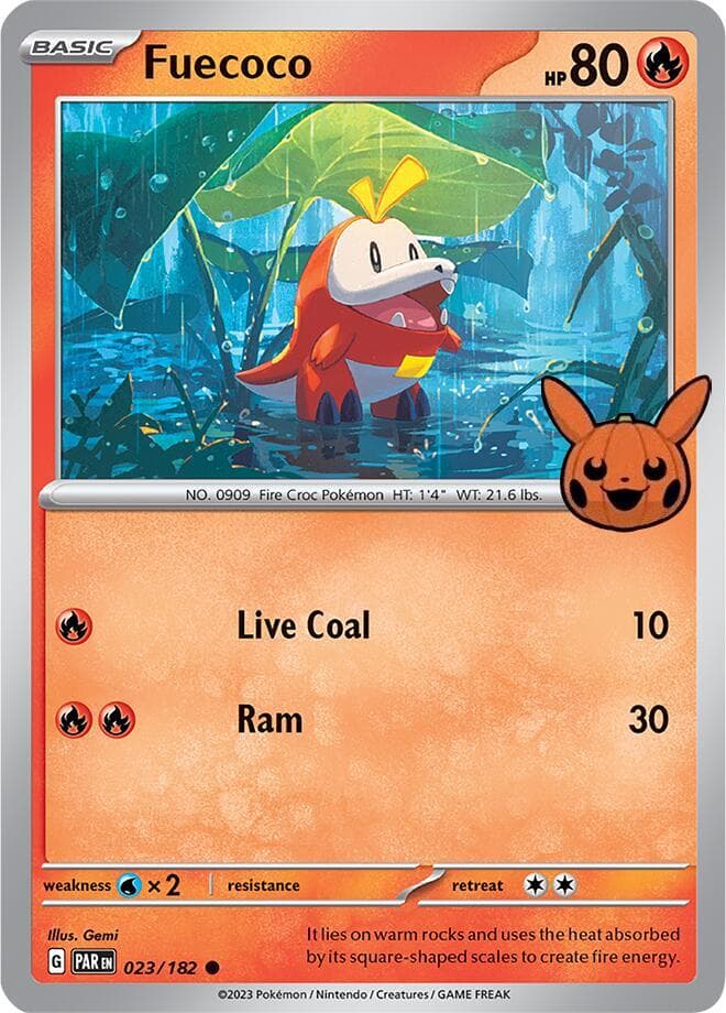 Fuecoco — Trick or Trade BOOster Bundle 2024 23 Pokémon card