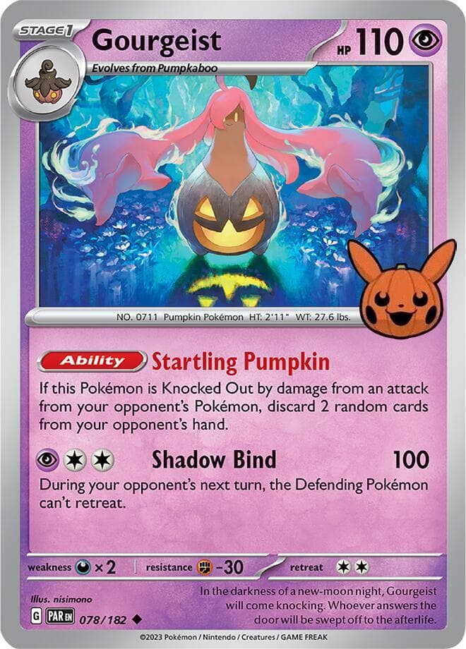 Gourgeist — Trick or Trade BOOster Bundle 2024 78 Pokémon card