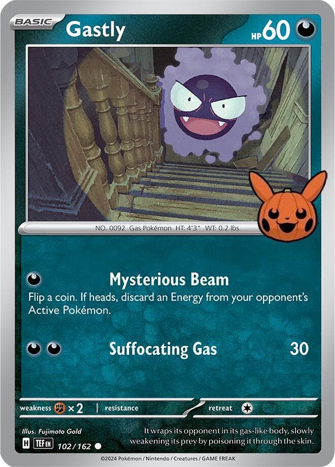 Gastly — Trick or Trade BOOster Bundle 2024 102 Pokémon card