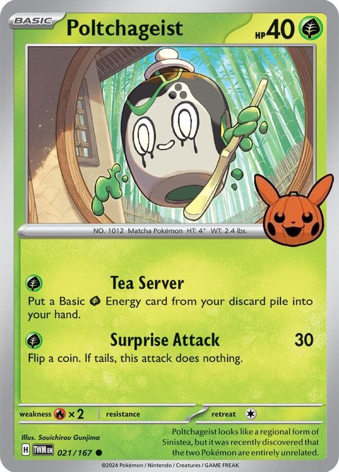 Poltchageist — Trick or Trade BOOster Bundle 2024 21 Pokémon card