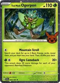Teal Mask Ogerpon (Cosmos Holo) — Trick or Trade BOOster Bundle 2024 24
