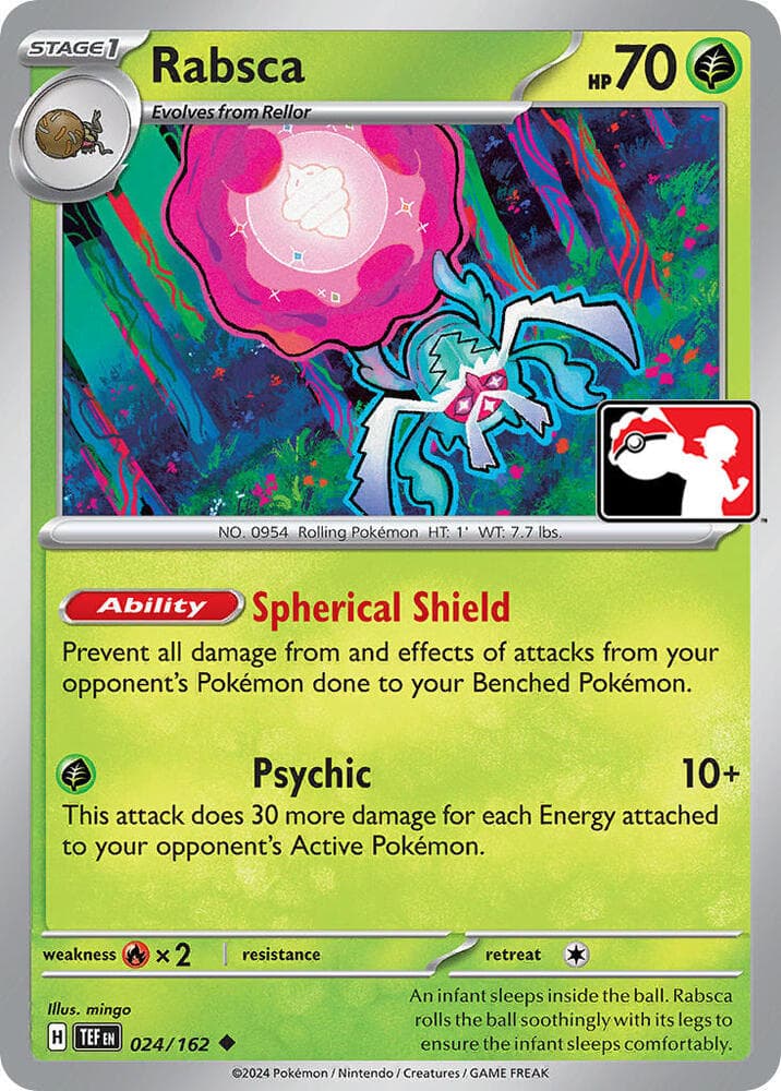 Rabsca — Prize Pack Series Cards 24 Pokémon card