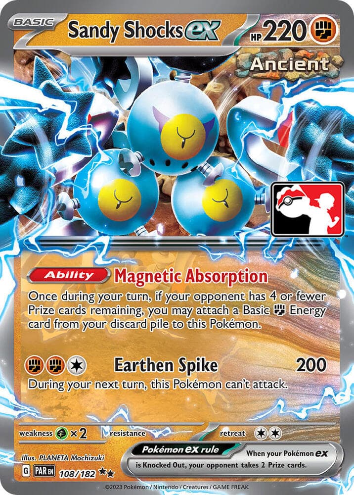 Sandy Shocks ex — Prize Pack Series Cards 108 Pokémon card