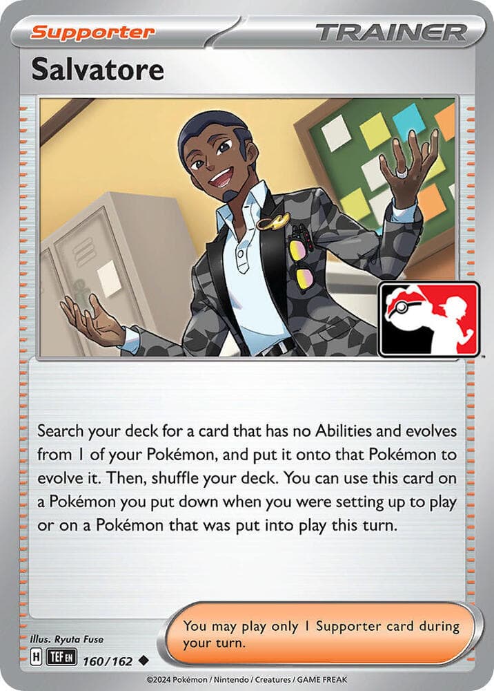 Salvatore — Prize Pack Series Cards 160 Pokémon card
