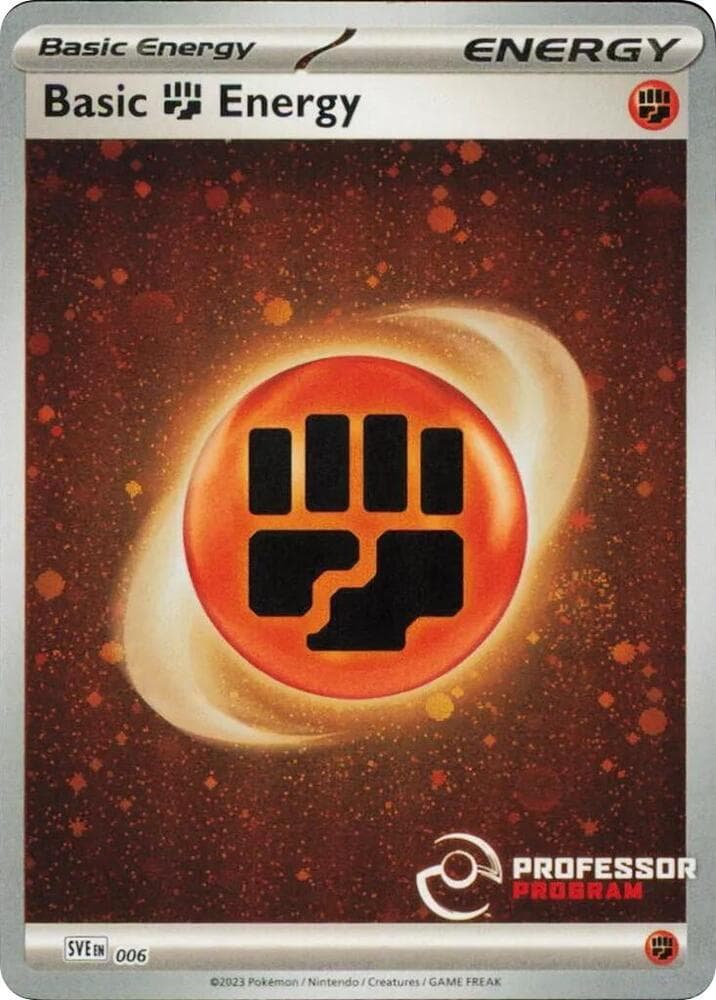 Fighting Energy (2023) — Professor Program Promos 6 Pokémon card
